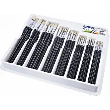 BRONS YAĞLI BOYA FIRÇA SETİ 84 LÜ PLS.KUTU BR-524