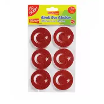 BU-BU BUBU-STS048 EVA STICKER SİMLİ TÜRK BAYRAĞI