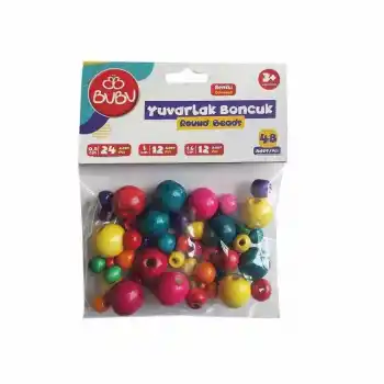 BU-BU HS0035 - BN0004 YUVARLAK RENKLİ BONCUK KARIŞIK