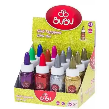 BU-BU SY0005 SİMLİ YAPIŞTIRICI 50GR 6 RENK