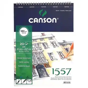 CANSON 1557 A4 SPR. RESİM BLOK 180 GR. 20 YP. 18020A4