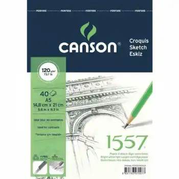 CANSON 1557 A5 40 YP RESİM VE ÇİZİM BLOK 12040A5