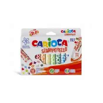 Carıoca Baby 12 Renk Jumbo Damga Keçeli Kalem 42240