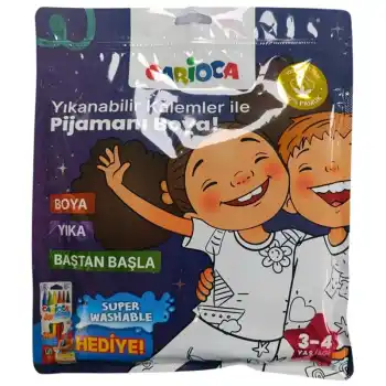 CARIOCA BOYANABİLİR PİJAMA-KEÇELİ 3-4 YAŞ KALEM HEDİYELİ LN-80010