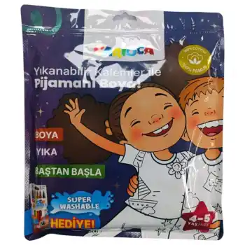 CARIOCA BOYANABİLİR PİJAMA-KEÇELİ 4-5 YAŞ KALEM HEDİYELİ LN-80011
