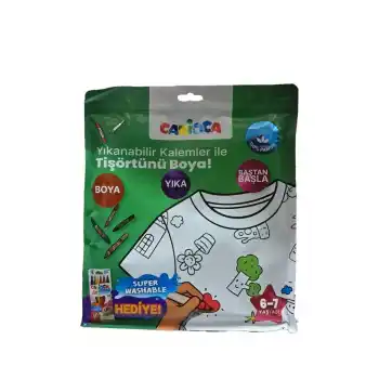 CARIOCA BOYANABİLİR TİŞÖRT-KEÇELİ 6-7 YAŞ KALEM HEDİYELİ LN-80008