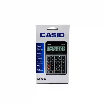 CASIO AX-120 B/S  HESAP MAKİNESİ 12 HANE