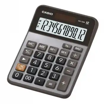 CASIO MX-120-B HESAP MAKİNESİ 12 HANE