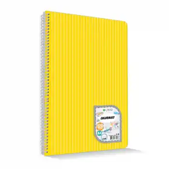 ÇINAR COLORMAXI A4 120 YP KARELİ PP KAPAK SPİRALLİ  DEFTER 73008