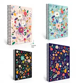 ÇINAR FLORAL 17X24 100 YP ÇİZGİLİ SERT KAPAK DEFTER 55224