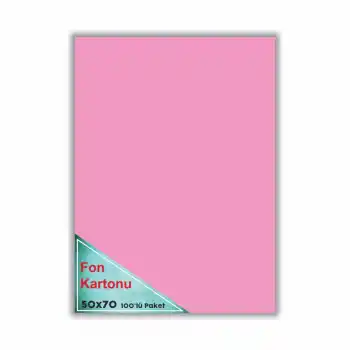 ÇINAR FON KARTONU PEMBE 48X68 100 LÜ 50006