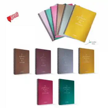 ÇINAR MOMENTS A4 60 YP KARELİ PP KAPAK SPİRALLİ DEFTER 72705