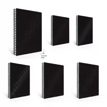 Çınar Nero 17x24 100 Yp Kareli Spr Sert Kapak Defter 55215