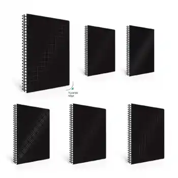 ÇINAR NERO 17X24 100 YP KARELİ SPR SERT KAPAK DEFTER 55215