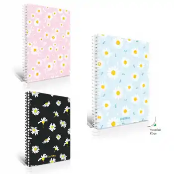 ÇINAR PAPATYA 17X24 100 YP KARELİ SERT KAPAK DEFTER 55235