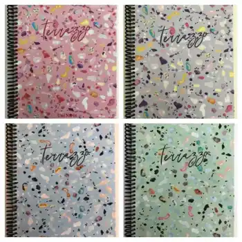 Çınar Terrazzo 17x24 100 Yp. Çizgili Sert Kapak Defter 55154