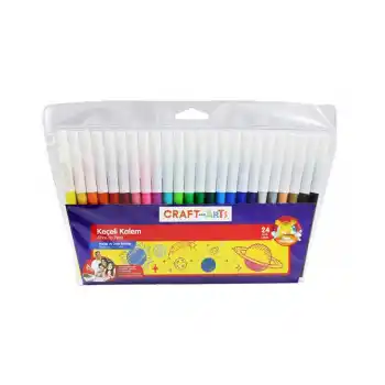 CRAFT AND ARTS 24 RENK KEÇELİ KALEM CAKK-24
