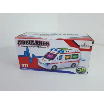 CTOY 89-2689B IŞIKLI VE SESLİ 3D AMBULANS