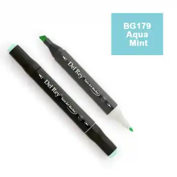 Del Rey Twın Marker Bg179 AQua Mint Çift Uçlu Grafik Kalemi Mn-dr179