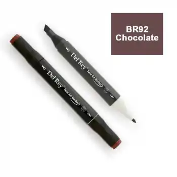 DEL REY TWIN MARKER BR92 CHOCOLATE ÇİFT UÇLU GRAFİK KALEMİ MN-DR092