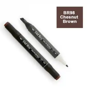 Del Rey Twın Marker Br98 Chesnut Brown Çift Uçlu Grafik Kalemi Mn-dr098