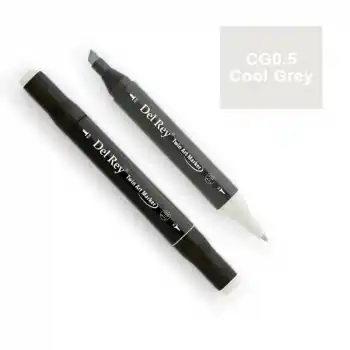 DEL REY TWIN MARKER CG0.5 COOL GREY ÇİFT UÇLU GRAFİK KALEMİ MN-DRCG0.5