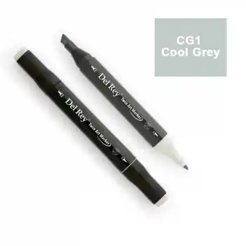 Del Rey Twın Marker Cg1 Cool Grey Çift Uçlu Grafik Kalemi Mn-drcg1