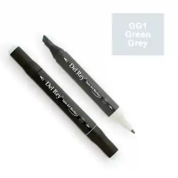 DEL REY TWIN MARKER GG1 GREEN GREY ÇİFT UÇLU GRAFİK KALEMİ MN-DRGG1