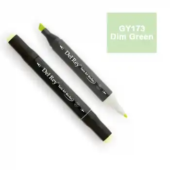 Del Rey Twın Marker Gy173 Dim Green Çift Uçlu Grafik Kalemi Mn-dr173