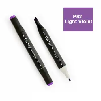 DEL REY TWIN MARKER P82 LİGHT VİOLET ÇİFT UÇLU GRAFİK KALEMİ MN-DR082