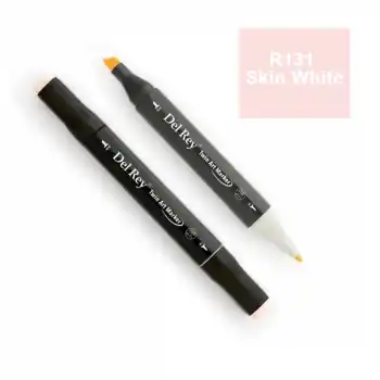 DEL REY TWIN MARKER R131 SKİN WHİTE ÇİFT UÇLU GRAFİK KALEMİ MN-DR131