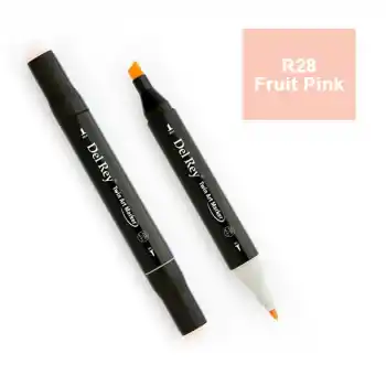 DEL REY TWIN MARKER R28 FRUİT PİNK ÇİFT UÇLU GRAFİK KALEMİ MN-DR028