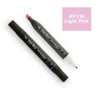 Del Rey Twın Marker Rp138 Light Pink Çift Uçlu Grafik Kalemi Mn-dr138