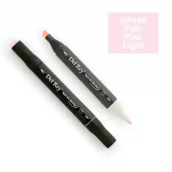 Del Rey Twın Marker Rp196 Pale Pınk Lıght Çift Uçku Grafik Kalemi Mn-dr0196