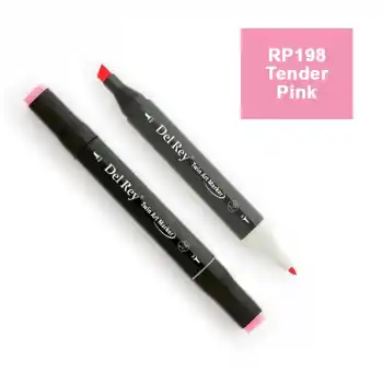 Del Rey Twın Marker Rp198 Tender Pink Çift Uçlu Grafik Kalemi Mn-dr198