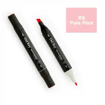 DEL REY TWIN MARKER RP9 PALE PİNK ÇİFT UÇLU GRAFİK KALEMİ MN-DR009