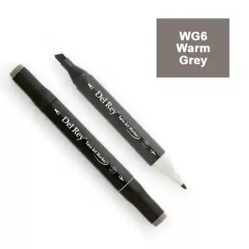 DEL REY TWIN MARKER WG6 WARM GREY ÇİFT UÇLU GRAFİK KALEMİ MN-DRWG6