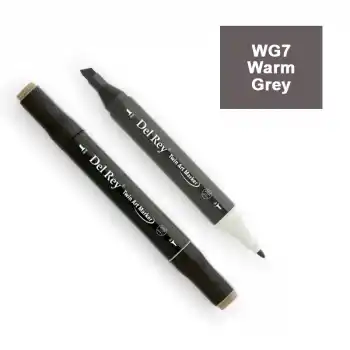 Del Rey Twın Marker Wg7 Warm Grey Çift Uçlu Grafik Kalemi Mn-drwg7