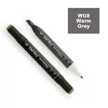Del Rey Twın Marker Wg8 Warm Grey Çift Uçlu Grafik Kalemi Mn-drwg8
