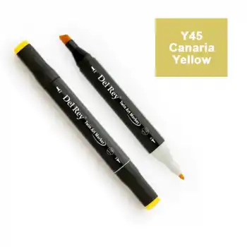 Del Rey Twın Marker Y45 Canaria Yellow Çift Uçlu Grafik Kalemi Mn-dr045