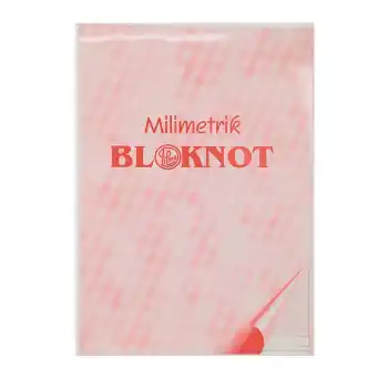 DİLMAN A3 KIRMIZI MİLİMETRİK BLOKNOT