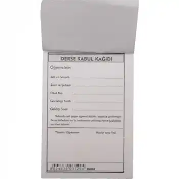 DİLMAN DERSE KABUL KAĞIDI 2 NÜSHA 50 YP. OTOKOPİLİ
