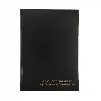 DİLMAN İŞ SAĞLIĞI VE GÜVENLİĞİ TESPİT ÖNERİ DEFTERİ CİLTLİ 50 YP. OTOKOPİLİ