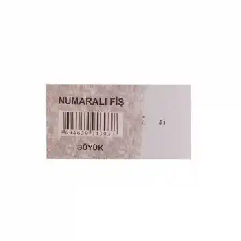 DİLMAN NUMARALI FİŞ BÜYÜK