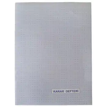 DİLMAN NUMARALI KARAR DEFTERİ KARTON KAPAK 40 YP.