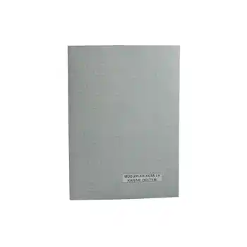 DİLMAN NUMARALI MÜDÜRLER KURULU KARAR DEFTERİ KARTON KAPAK 40 YP.