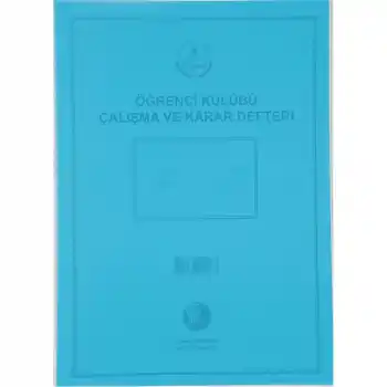 DİLMAN ÖĞRENCİ KULÜP ÇALIŞMA VE KARAR DEFTERİ PLS KAPAK