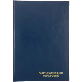 DİLMAN ÖĞRETMEN KURUL KARAR DEFTERİ 96 YP. CİLTLİ