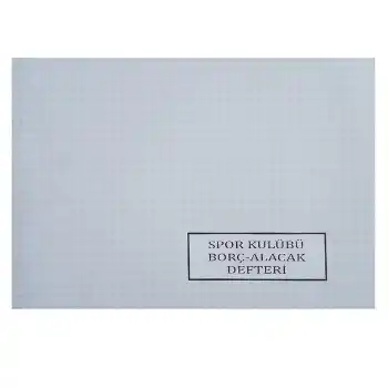 DİLMAN SPOR KULÜBÜ BORÇ-ALACAK DEFTERİ KARTON KAPAK 40 YP.