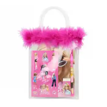 DOLPHIN B-7746 BARBIE KIRTASİYE SETİ TÜYLÜ PVC ÇANTA